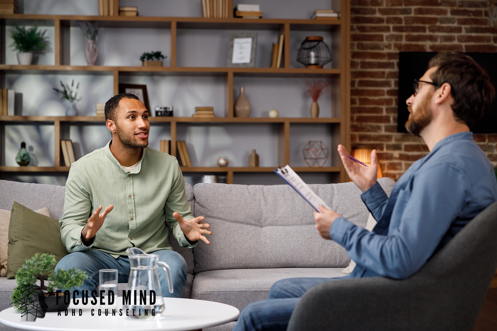 A man talking to a male therapist. Are you searching for the right ADHD therapist in Cleveland, OH? Look for a specialist familiar with ADHD as well as other frequently-related concerns, like anxiety and depression.
