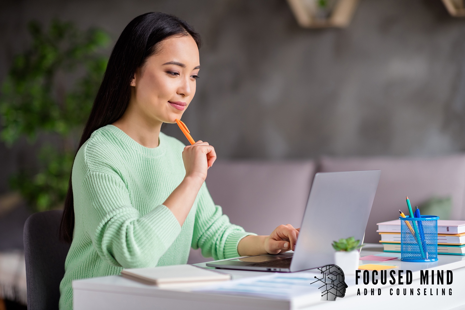 A woman reviews information on a laptop. Understanding ADHD symptoms can help individuals recognize challenges and concerns. An ADHD specialist in Cincinnati, OH, can guide accurate evaluation and next steps through an online assessment.